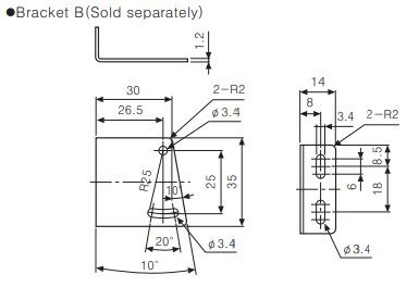 BJG30-DDT Фотодатчик диффузійний для прозорих об'єктів (12-24 VDC, Sn=30mm, NPN, кабель 2m) 000141345 фото