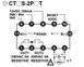 CT6S-2P4T Лічильник імпульсів / таймер (100-240 VAC, 48x48 мм, 2 вихідних реле, RS485) 000140369 фото 2