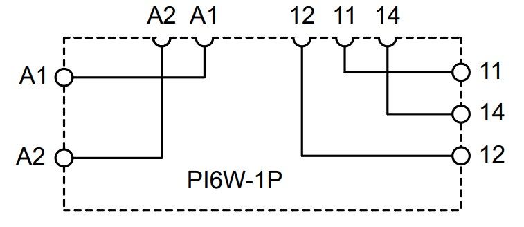 PI6W-1P колодка інтерфейсного реле 000074778 фото