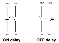 Додатковий контакт з витримкою часу TDD42B 0,1-30s OFF Deley 1NO+1NC (104490) 000130184 фото