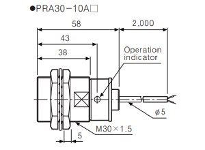 PRA30-10AO Датчик індуктивний (тефлон, IP67, 100-240VAC) 000147675 фото