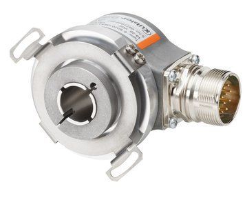 Енкодер 8.5020.D551.5000 вих. Push-Pull з інверс Uжив=10...30Vdc пол вал 12мм фл/статор &Oslash;63 каб. 1м 000092563 фото