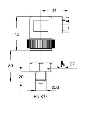 Перетворювач тиску SEN-9601 0 B135 A 0 (0...160 bar) 000137880 фото