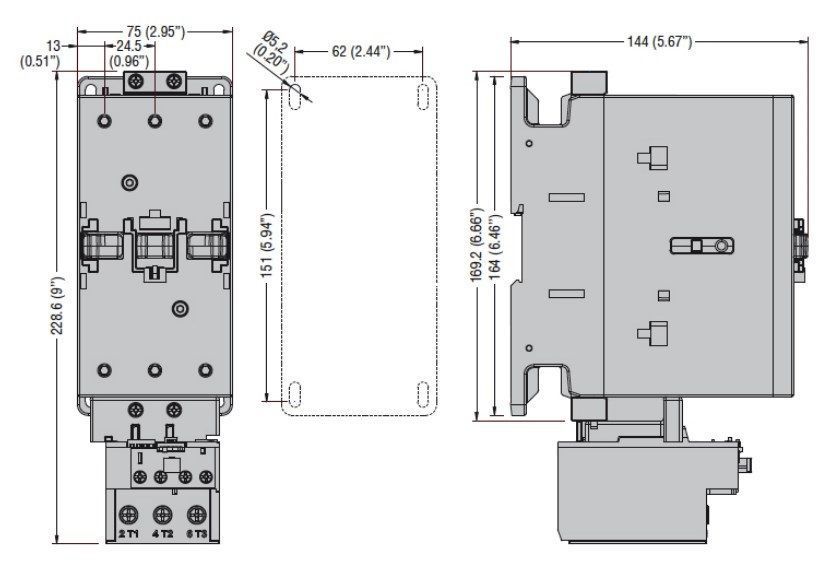 Теплове реле RF110 095 (70-95А) на контакторы BF95-BF150 000158823 фото