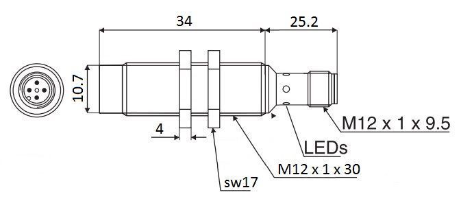 IA12ASN04NOM1 Датчик індуктивний 000070483 фото