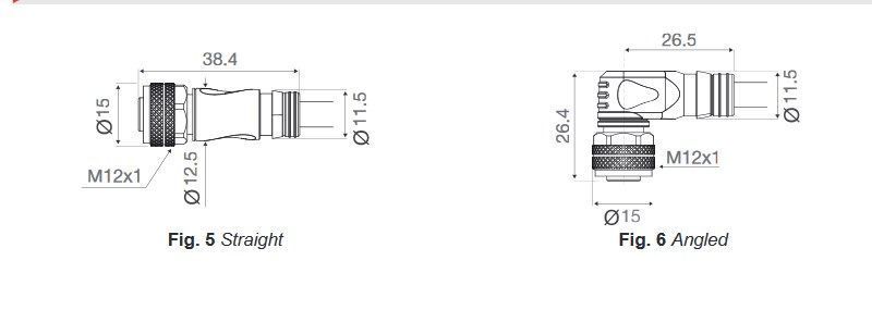 CONE13NF-A5 Конектор кутовий М12 (3-pin) з кабелем 5м. 000201046 фото