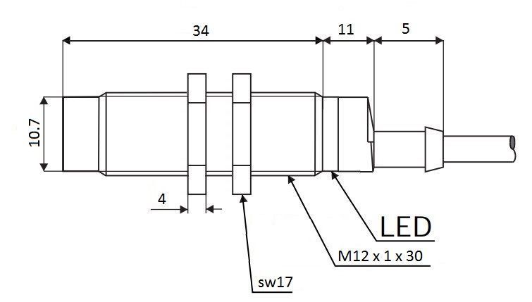 IA12ESN04UC Датчик індуктивний 000068641 фото