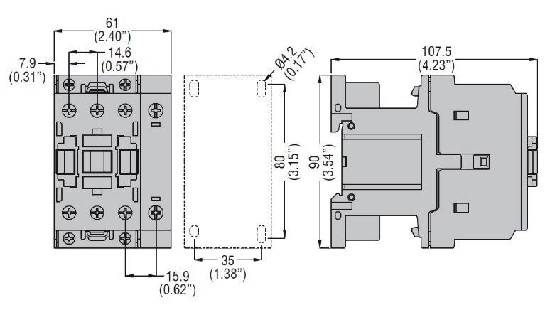 Контактор BF38 T4 D024 000113308 фото