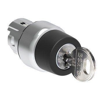 Кнопка метал., поворотна LPS S340 (0-1, з ключем, без фіксації) 000200835 фото