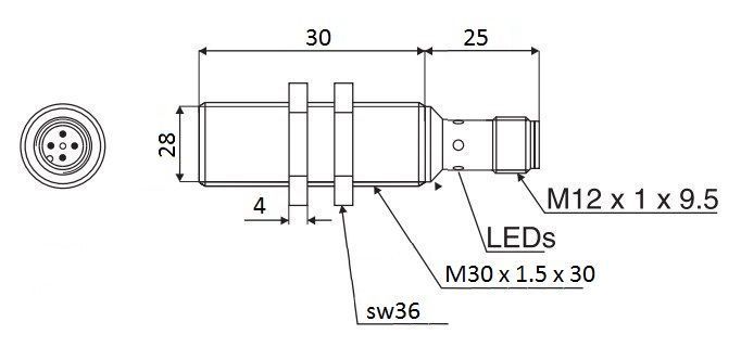 IA30ASF10NOM1 датчик індуктивний 000093992 фото