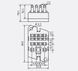 Колодка G4-02 з фланцями до реле R4(N), для друкованого монтажу 000065329 фото 2