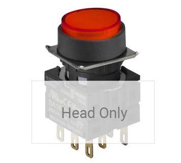 S16PR-E3R Кнопка нажимна d=18mm, червона, з підсвічуванням, без фіксації 000169057 фото