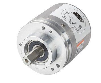 Енкодер 8.F5868.426E.6112 вих. Modbus RTU U=10...30V вал 10мм синхро &Oslash;58 радіал. 5pin M12 000184924 фото