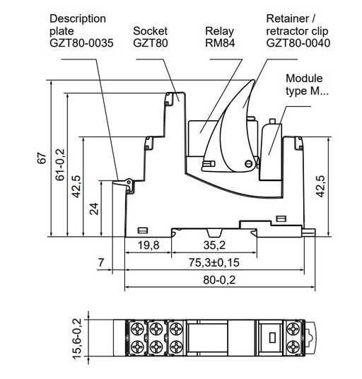 Купити PI84-230AC-M93G-TS-2012 реле інтерфейсне з колодкою GZT80