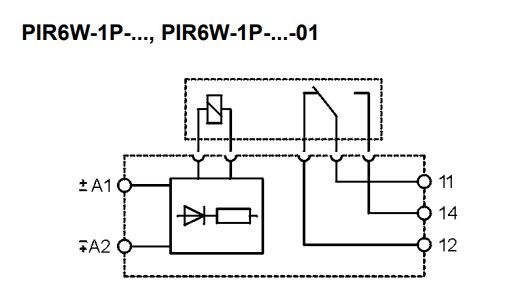 PIR6W-1P-24VAC/DC інтерфейсне реле 000114062 фото