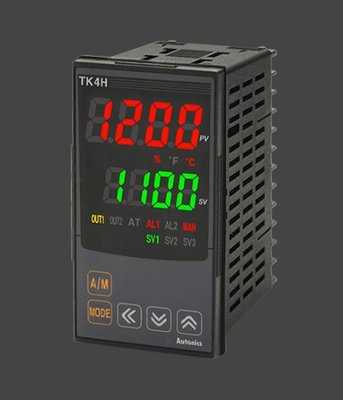 TK4H-14RR ПІД-регулятор (100-240 VAC, 48x96 мм, нагрів/охолодження, вихід реле/реле, аварійний вихід) 000140701 фото