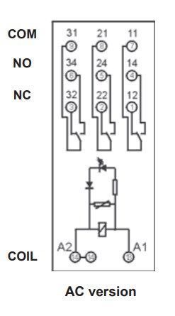 PIR3-230AC-00LV реле інтерфейсне 3 C/O + GZM3 + M93G 000104131 фото