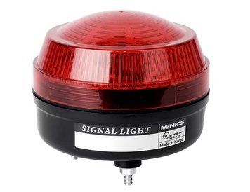 MS86L-BFF-R-F Проблисковий маяк (LED, червоний, сирена, 86mm, 90...240V AC) 000161900 фото