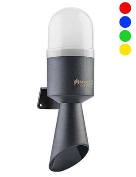 SNT-B74-RGB Проблисковий маяк RGB (червоний, зелений, жовтий, синій, + звук, 124dB, 12-24V DC) 000185600 фото