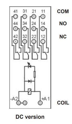 PIR4-024DC-00LD реле інтерфейсне 4 C/O + GZM4 + M41G 000097108 фото