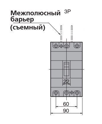 E125NJ20 3p Автоматичний вимикач (254802) 000083949 фото