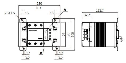 SRH3-1415 реле напівпровідникове трифазне (4-30VDC, 48-480VAC 15A, 3 полюси, з радітором) 000156687 фото