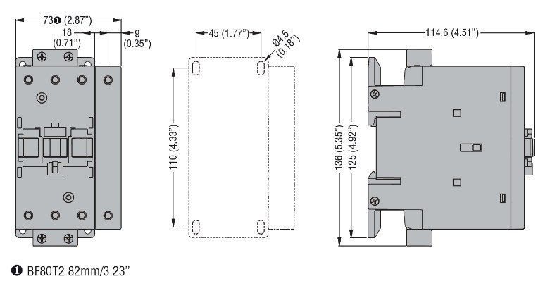 Контактор BF65 T4 A230 000139360 фото