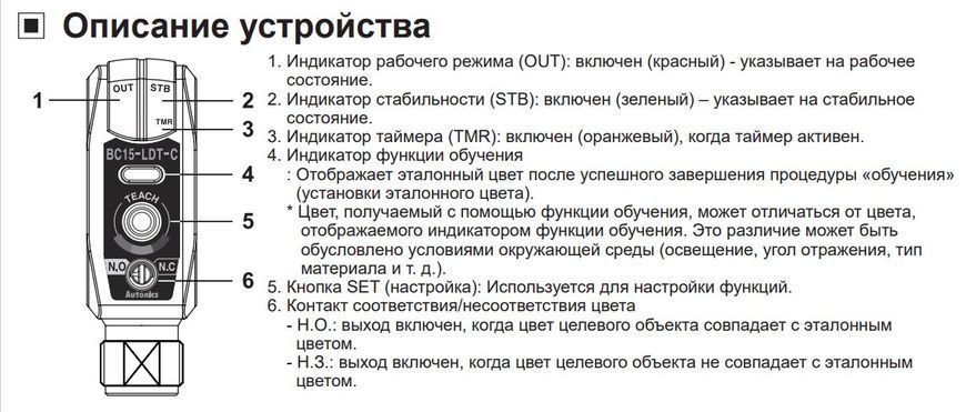 BC15-LDT-C Датчик кольорових міток 000150846 фото