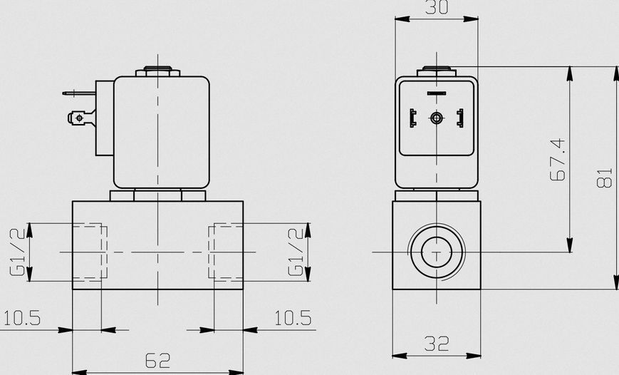 M24N (G1/2, NC, FPM, 0,3...8 bar, -10...100 C, 24 VDC, TM30, INOX) Клапан эл.магн. (386215) 000078469 фото