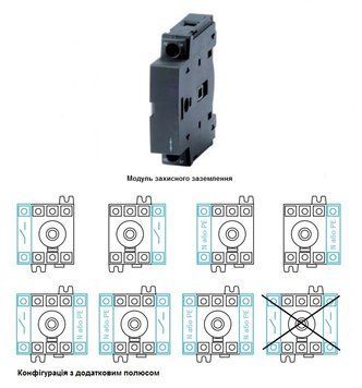 Захисний заземлюючий полюс без розмикання для SircoM 100-125A (22009011) 000120479 фото