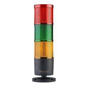 SNT-7013 SB3-D Світлосигнальна колона черв,зел,жов (smd LED+ звук, кріплення складне 12-24V DC) 000216533 фото