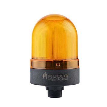 SNT-S725-FB-3 Проблисковий маяк ( жовтий + звук, під гайку 22мм, 220 VAC) 000195948 фото