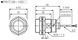 PR30-10DP Датчик індуктивний (M30, Sn=10mm, 12-24 VDC, PNP NO, кабель 2м) 000060601 фото 2