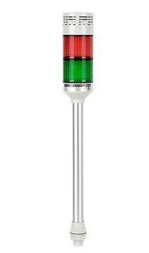 PTE-DMZ-202-RG Світлосигнальна колона (LED, червоний, зелений, сирена, 56мм, 24V AC/DC) 000183477 фото