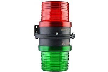 SNT-2x925-B Подвійнийпроблисковий маяк (smd LED+ звук, 88-110дБ, 90мм, 85-250V AC/DC ) 000212778 фото