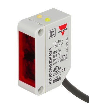 PD30CNB20PASA Фотодатчик дифузійний BGS Sn=10...200mm, PNP NO+NC, каб.2м 000201651 фото