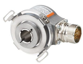 Енкодер 8.5020.2A5E.2048 вих. Push-Pull з інв. Uжив=10...30Vdc пол вал 14мм фл./ст.важ. танг.каб.1м 000164535 фото