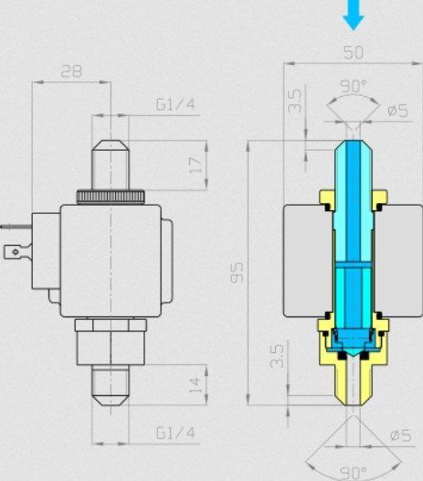 D2PN (G1/4, NC, NBR, 0...2 bar, -10...90 C, 24 VDC, TM35, INOX) Клапан эл.магн. разлива пива(399845) 000090978 фото