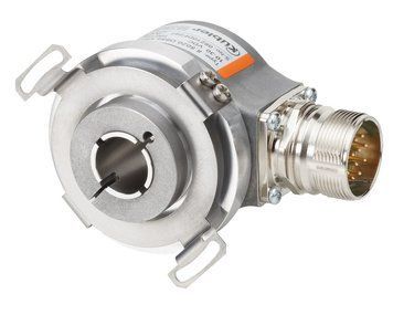 Енкодер 8.5020.852E.2048 вих. Push-Pull (7272) з інв U=5...30Vdc пол вал 12мм фл/ст &Oslash;65 танг. каб.1м 000199867 фото