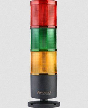 SNT-7024-SB3-D Світлосигнальна колона черв,зел,жов (smd LED+ звук, кріплення складне 24V DC) 000190699 фото