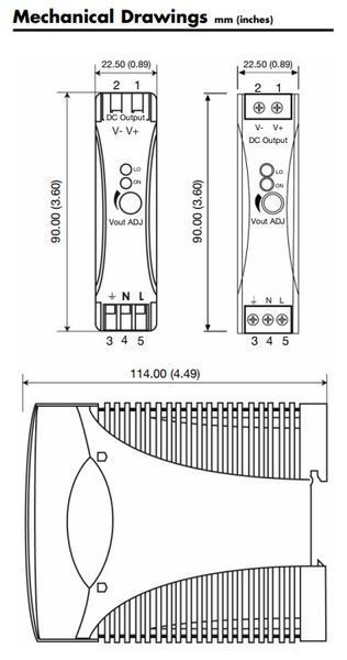 SPD05051 імпульсний Блок живлення 90-265VAC/5VDC, 1A 000038206 фото